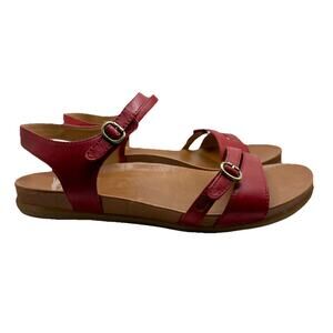 Dansko Women's Red Strap Sandals